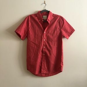 American Eagle Coral Short-Sleeve Shirt - Men’s S